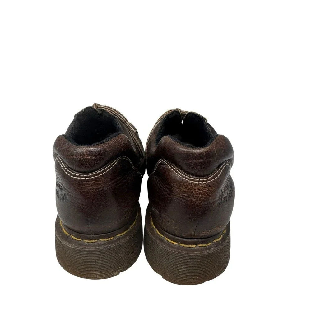 Dr Martens 6 Eye Chunky Oxford Brown Leather 12312 Shoes Doc Mens 12 Y2K 90s